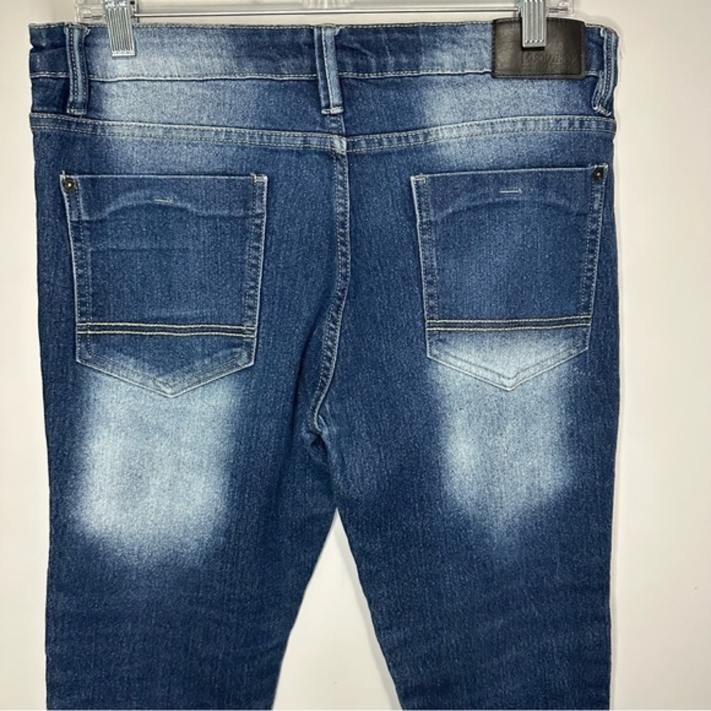 Men’s Southpole Size‎ 34x32 Distressed Skinny Blue Jeans - Picture 7 of 7